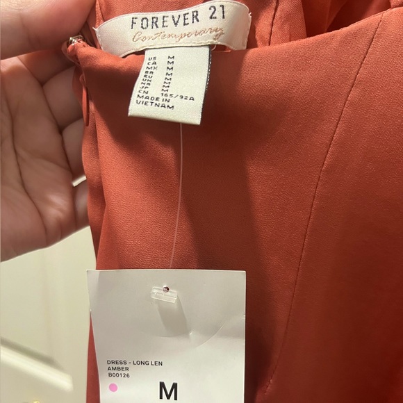 Forever 21 Maxi Dress Long Len Amber NWT - Picture 10 of 11